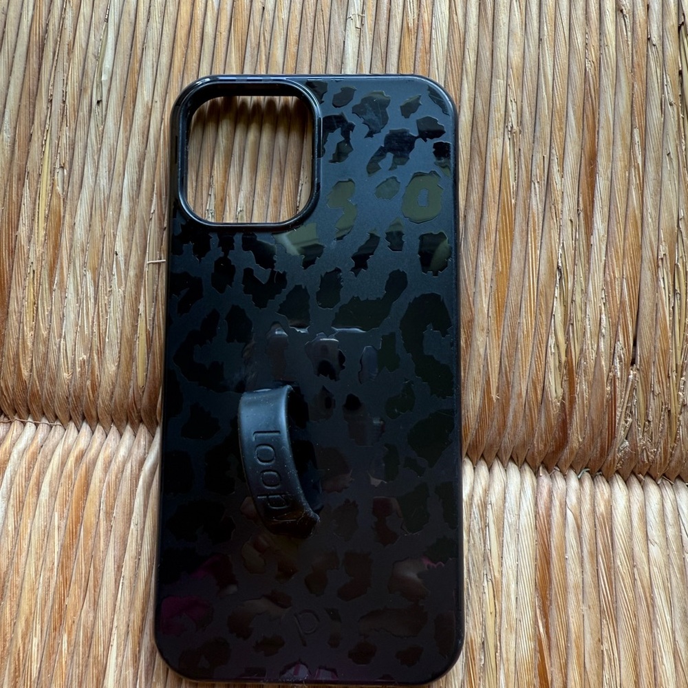 Loopy Case Black Textured Phone Case for iPhone